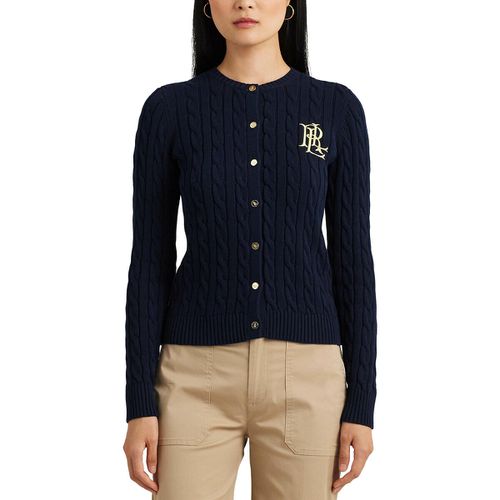 Cardigan girocollo a trecce con bottoni RALHAN - LAUREN RALPH LAUREN - Modalova