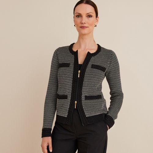 Cardigan Scollo Rotondo In Maglia Grossa Donna Taglie 50/52 (FR) - 54/56 (IT) - anne weyburn - Modalova