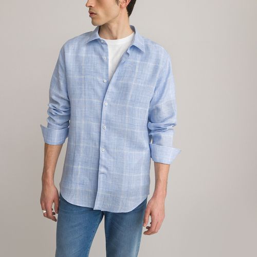 Camicia In Lino A Maniche Lunghe Taglie S - la redoute collections - Modalova