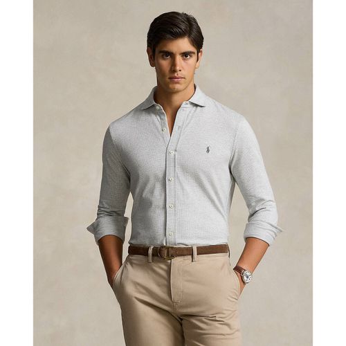 Camicia in cotone con motivi logo ricamato - POLO RALPH LAUREN - Modalova