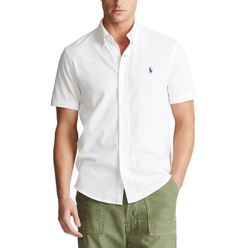 Camicia dritta in cotone piqué - POLO RALPH LAUREN - Modalova