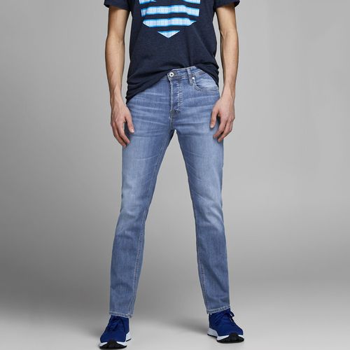 Jeans Slim Stretch Jjiglenn Uomo Taglie W27 L32 (US) - 40 (IT) - jack & jones - Modalova