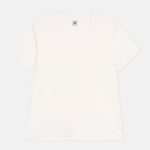 T-shirt Le Droit In Cotone Tinta Unita, Scollo A V Donna Taglie XS - petit bateau - Modalova