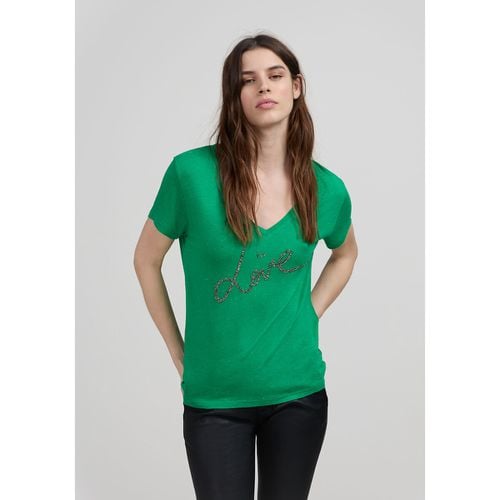 T-shirt Maniche Corte Scollo A V Donna Taglie XS - ikks - Modalova