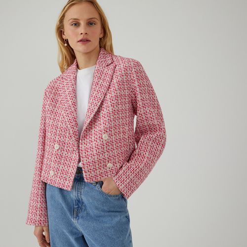 Giacca Corta In Tweed Donna Taglie L - la redoute collections - Modalova