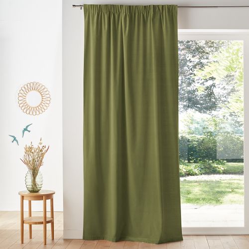 Tenda Velluto Bordo Arricciato, Velvet Taglie 180 x 135 cm - la redoute interieurs - Modalova