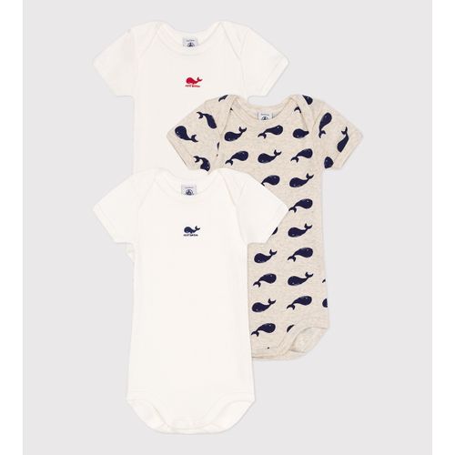 Confezione Da 3 Body Maniche Corte Taglie 3 mesi - 60 cm - petit bateau - Modalova