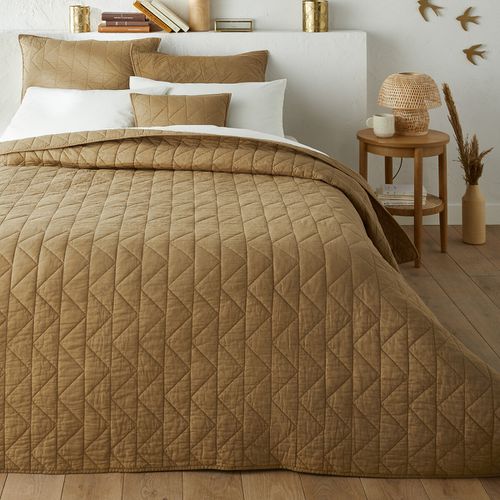 Copriletto Trapuntato Cotone Zig Zag Scenario Taglie 140 x 200 cm - la redoute interieurs - Modalova