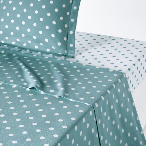 Lenzuolo Flanella Stampa A Pois, Clarisse Taglie 270 x 290 cm - la redoute interieurs - Modalova