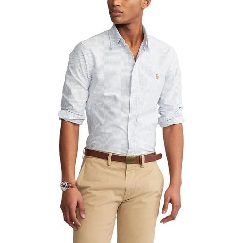 Camicia Slim Oxford A Righe Uomo Taglie S - polo ralph lauren - Modalova