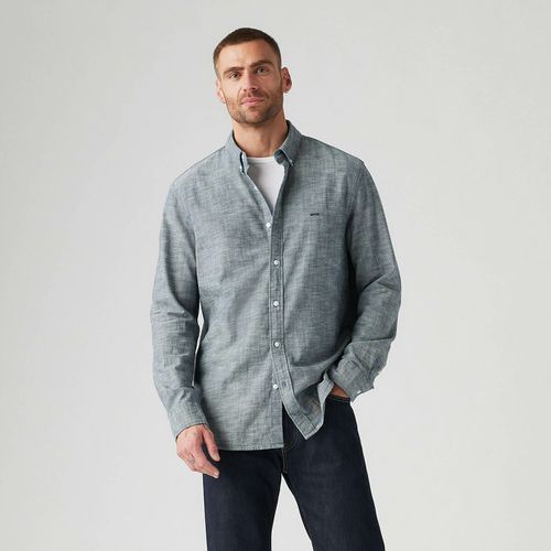 Camicia Dritta Oxford Collo Con Bottoni Uomo Taglie L - levi's - Modalova