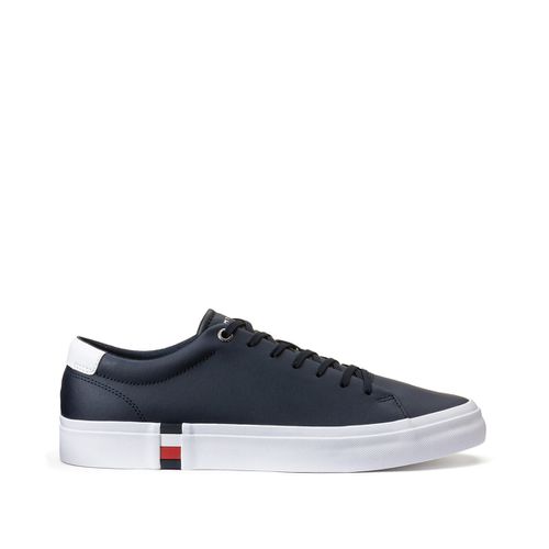 Sneakers Vulcanizzate In Pelle Uomo Taglie 44 - tommy hilfiger - Modalova