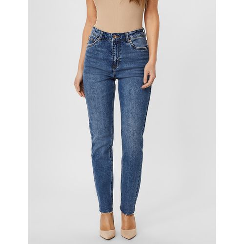 Jeans Dritti, Vita Alta Donna Taglie W25 L32 (US) - 38 (IT) - vero moda - Modalova