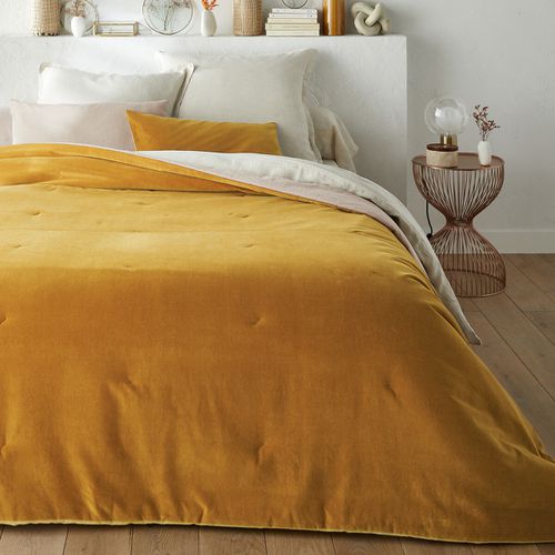 Copriletto Trapuntato Velluto Cotone, Velvet Taglie 180 x 230 cm - la redoute interieurs - Modalova