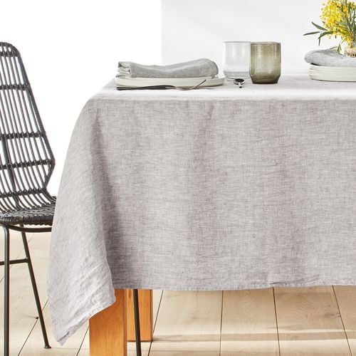 Tovaglia Lino Lavato Chambray, Victorine Taglie 170 x 250 cm - la redoute interieurs - Modalova