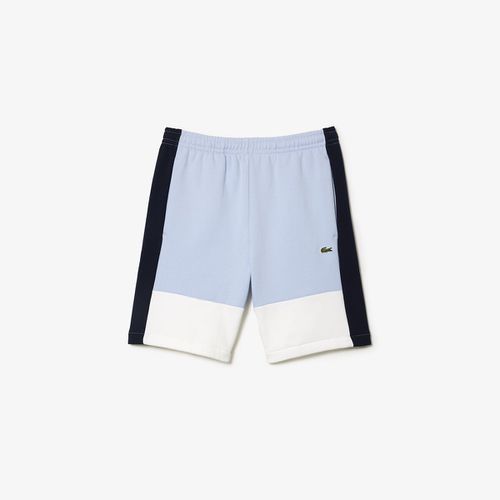 Shorts coloblock in felpa - LACOSTE - Modalova