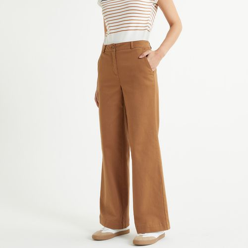 Pantaloni Chino Larghi Donna Taglie 42 (FR) - 46 (IT) - anne weyburn - Modalova