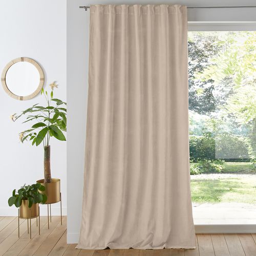 Tenda In Velluto Finitura Con Patte Nascoste, Velvet Taglie 180 x 135 cm - la redoute interieurs - Modalova