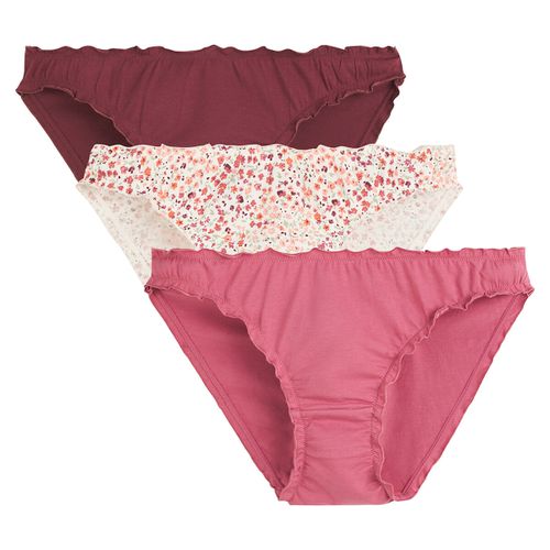 Confezione Da 3 Slip Bloomer In Cotone Estensibile Donna Taglie 34/36 (FR) - 38/40 (IT) - la redoute collections - Modalova