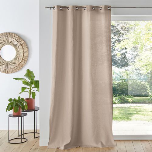 Tenda In Lino Lavato Con Occhielli Onega Taglie 180 x 135 cm - la redoute interieurs - Modalova