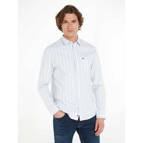 Camicia dritta a righe oxford - TOMMY JEANS - Modalova