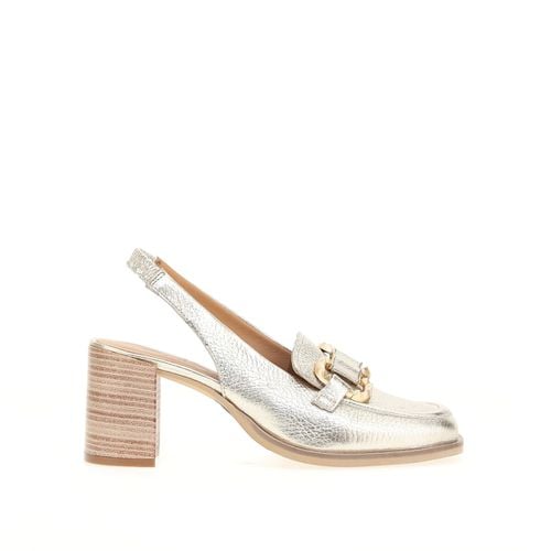 Mocassini Slingback Con Tacco, Pelle Donna Taglie 38 - mjus - Modalova