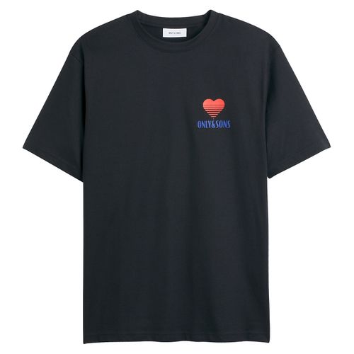 T-shirt Ampia Logo Cuore Dietro Uomo Taglie M - only & sons - Modalova