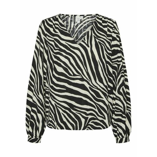 Blusa fantasia, scollo a V - VERO MODA - Modalova