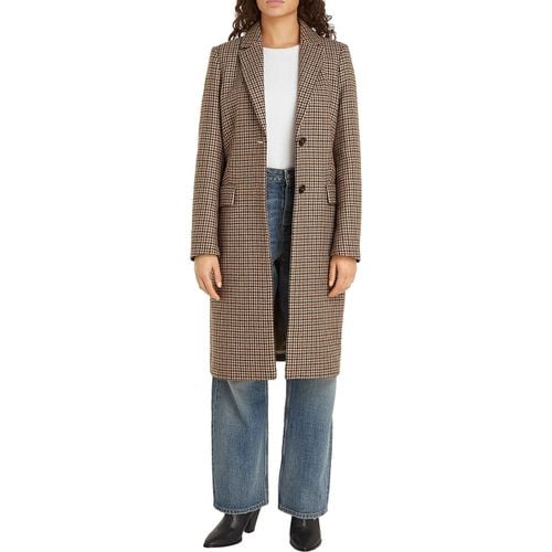 Cappotto In Misto Lana A Quadri Donna Taglie 42 (FR) - 46 (IT) - tommy hilfiger - Modalova