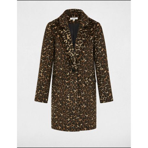 Cappotto lungo con stampa leopardata - MORGAN - Modalova