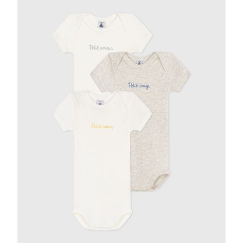 Confezione Da 3 Body Maniche Corte Taglie 3 mesi - 60 cm - petit bateau - Modalova