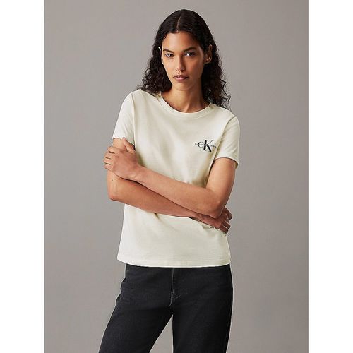 Confezione Da 2 T-shirt Girocollo Maniche Corte, Logo Ck Donna Taglie M - calvin klein jeans - Modalova