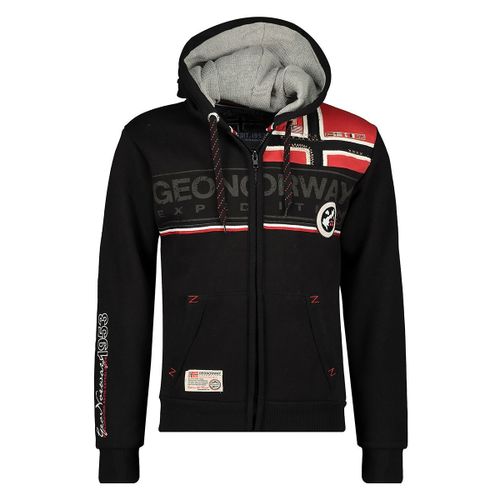 Felpa con cappuccio stampata Flipper - GEOGRAPHICAL NORWAY - Modalova