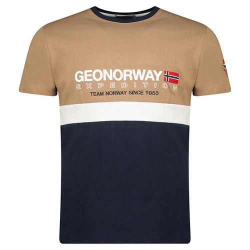 T-shirt MC bicolore girocollo Jdouble - GEOGRAPHICAL NORWAY - Modalova