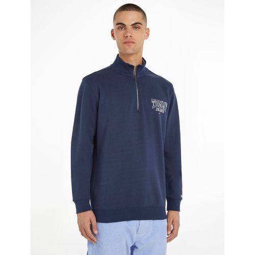 Felpa Collo Alto Con Mezza Cerniera Uomo Taglie XS - tommy jeans - Modalova