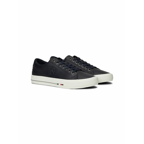 Sneakers Vulcanizzate Street Patch In Pelle Uomo Taglie 40 - tommy hilfiger - Modalova