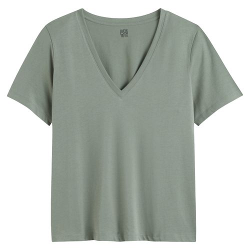 T-shirt loose scollo a V, maniche corte - LA REDOUTE COLLECTIONS - Modalova