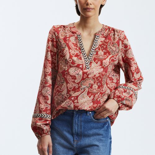 Blusa Fantasia, Scollo A V Donna Taglie XS - vero moda - Modalova