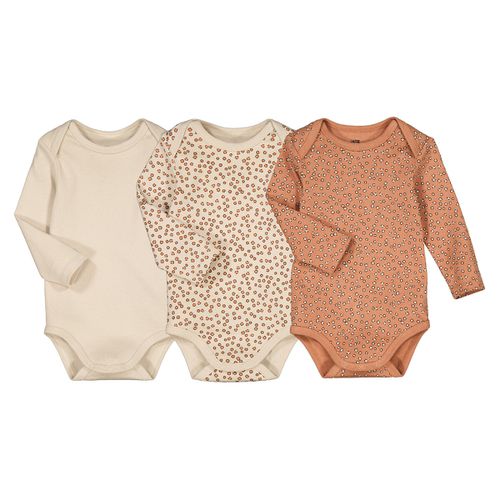 Confezione Da 3 Body Maniche Lunghe Taglie 1 mese - 54 cm - la redoute collections - Modalova