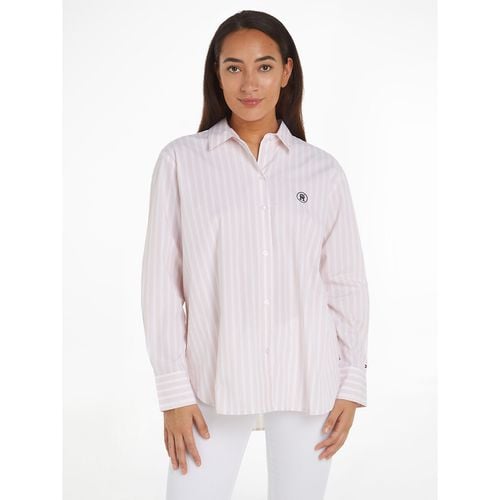 Camicia A Righe A Maniche Lunghe Donna Taglie 38 (FR) - 42 (IT) - tommy hilfiger - Modalova