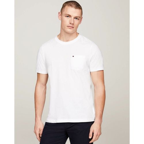 T-shirt girocollo con taschino - TOMMY HILFIGER - Modalova