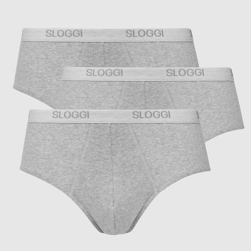 Confezione Da 3 Slip Midi Chiusi Uomo Taglie XXL - sloggi - Modalova