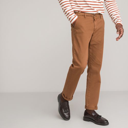 Pantaloni Chino Taglio Regular, In Cotone Bio Uomo Taglie 40 (FR) - 44 (IT) - la redoute collections - Modalova