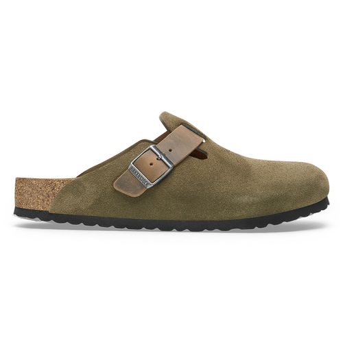 Sabots In Suède Inserto Pelle Boston Uomo Taglie 43 - birkenstock - Modalova