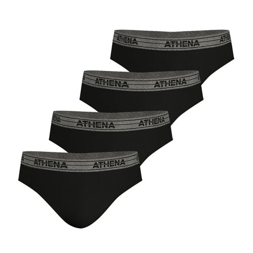 Confezione da 4 slip basic cotone - ATHENA - Modalova