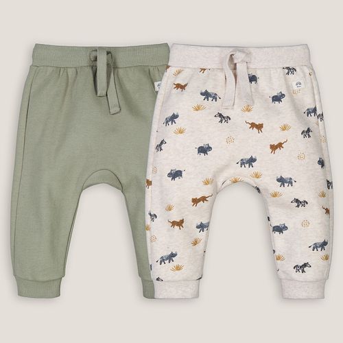 Confezione Da 2 Pantaloni Da Jogging In Felpa Taglie 1 mese - 54 cm - la redoute collections - Modalova