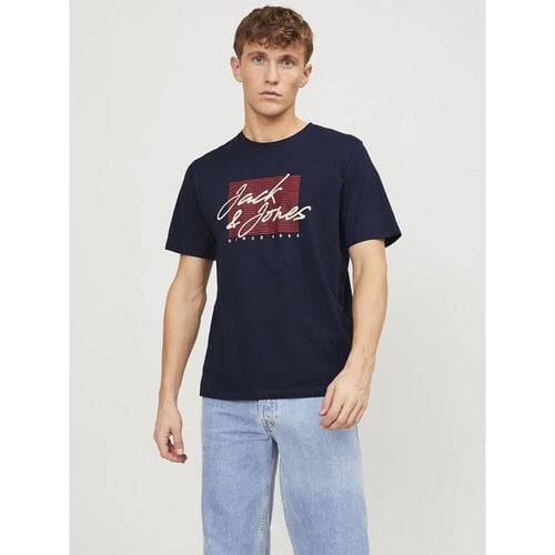 T-shirt Girocollo Con Logo Uomo Taglie S - jack & jones - Modalova