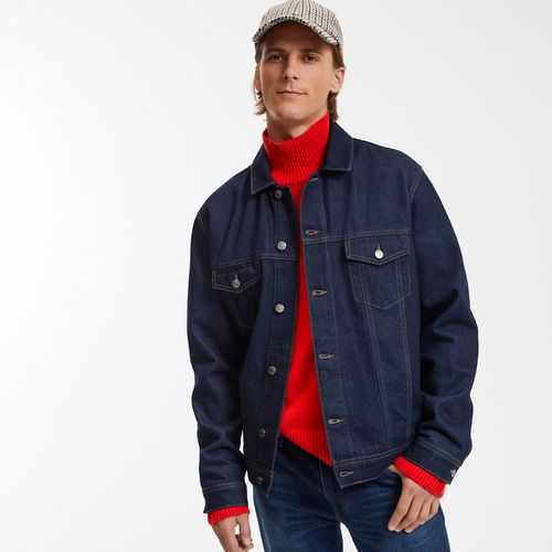 Giacca In Denim Taglio Dritto Uomo Taglie S - la redoute collections - Modalova