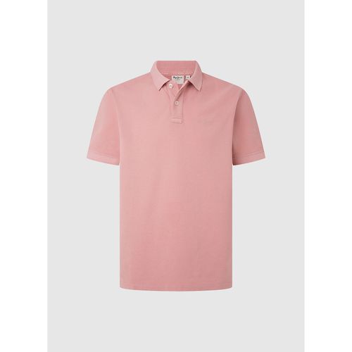 Polo Maniche Corte Piqué Con Logo Ricamato Uomo Taglie XL - pepe jeans - Modalova