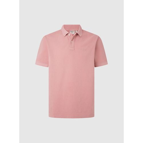 Polo maniche corte piqué con logo ricamato - PEPE JEANS - Modalova